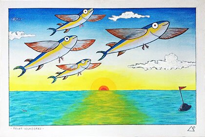Peces Voladores - 60x90 cm