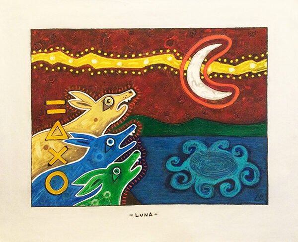 Luna Acrílico sobre Tela